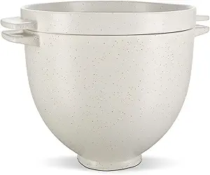 KitchenAid 5 Quart Ceramic Bread Bowl with Lid for all 4.5-5 Quart Tilt-Head Stand Mixers - KSM2CB5BGS