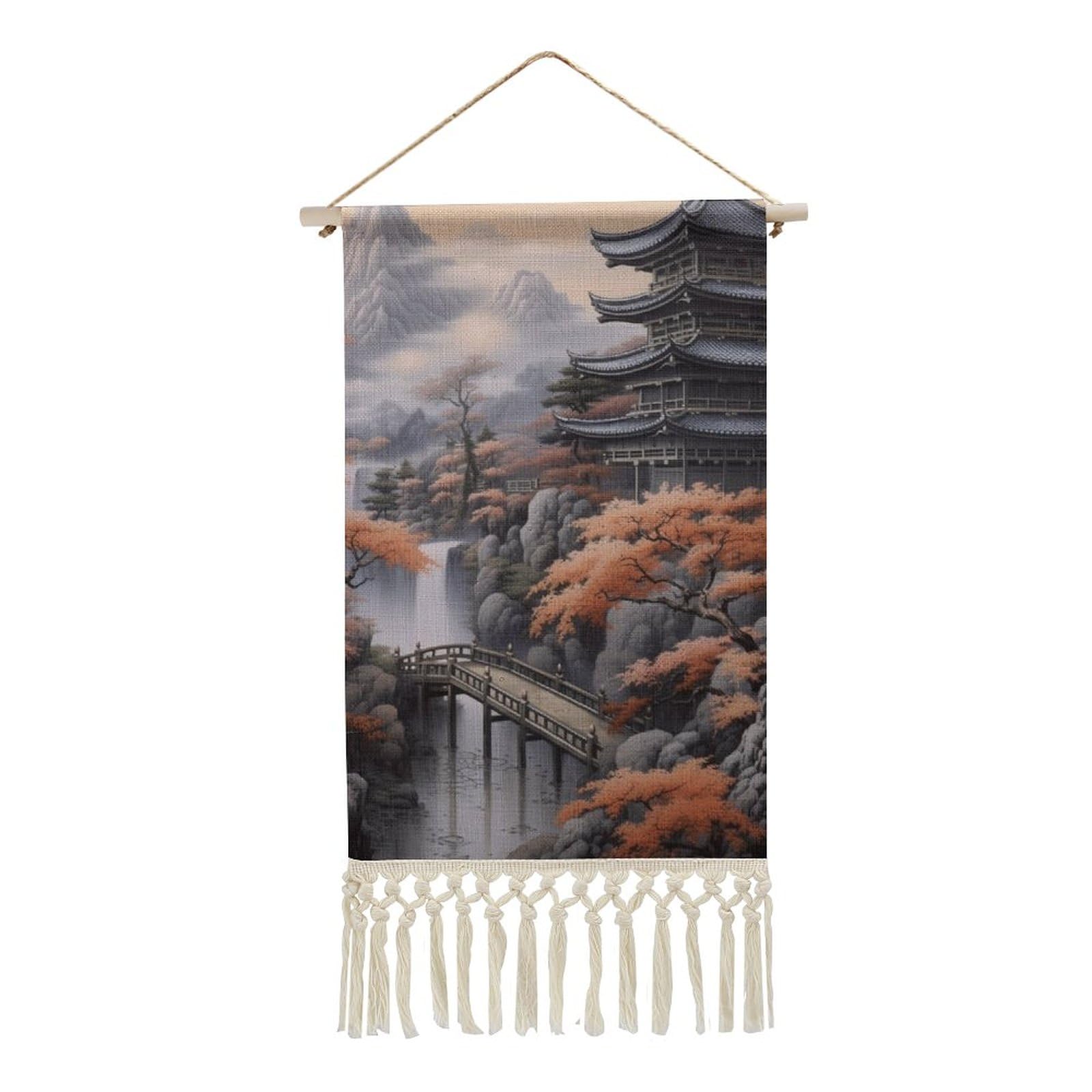 掛け軸　山　松　風景　日本 掛け軸 山 松 風景 日本