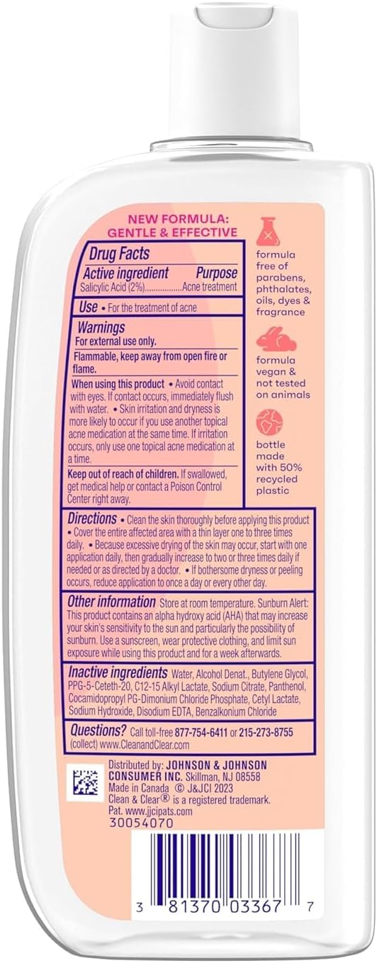 Clean & Clear Deep Cleaning Astringent 8 fl oz (240 ml) Package of 3