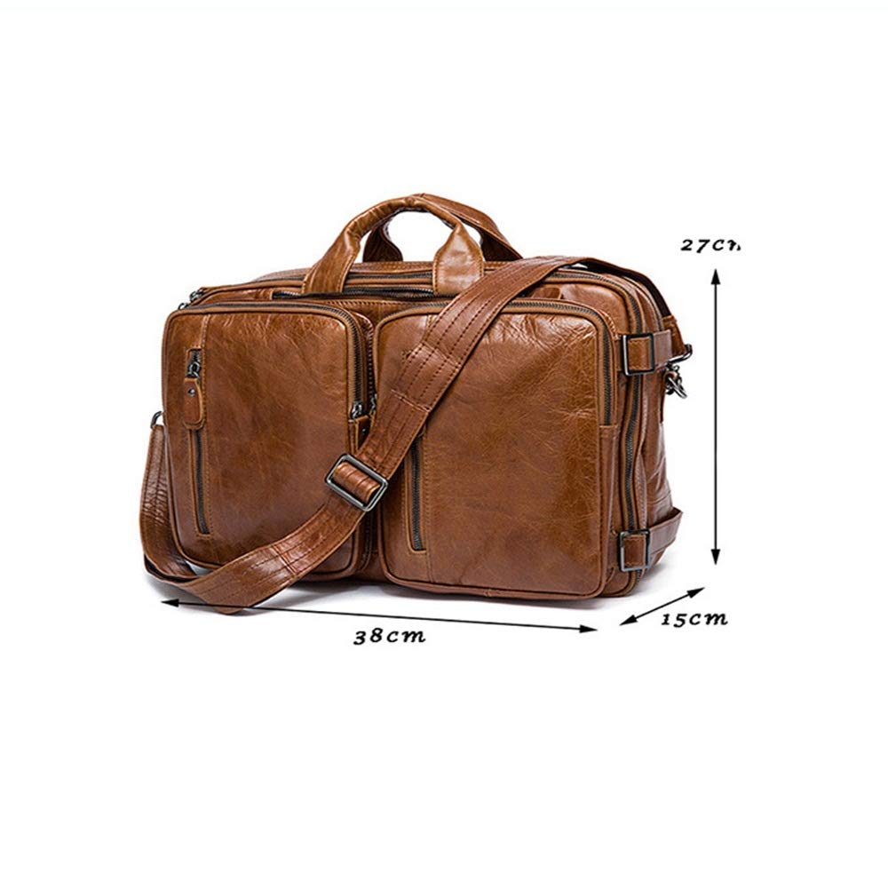 Sacs Messagers pour Hommes Hommes en cuir vintage Sac à dos Laptop Messenger Porte-documents Daily Casual Sport épaule Voyage d'affaires pour le Travail