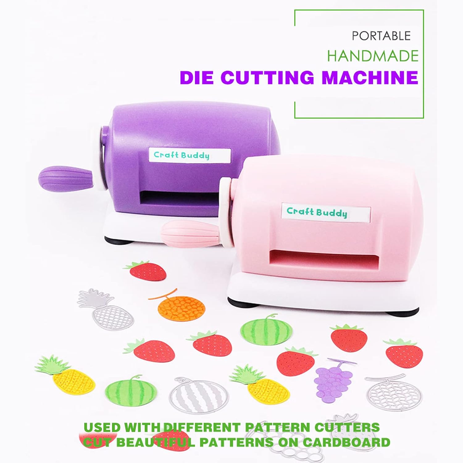 Portable Manual Die Cutting & Embossing Machine DIY Scrapbooking Die-Cut Machine with Cutting Pads for Paper Card Making Decoration Arts & Crafts Handmake Projects Tools,Scrapbooking Die-Cut Mac