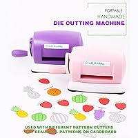 Vista 5 de Máquina de troquelado, máquina manual de troquelado y estampado en relieve, máquina troqueladora para álbumes de recortes, con almohadillas de corte