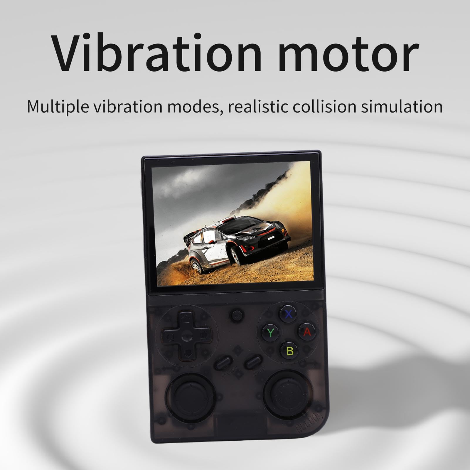 Consola de Juegos Retra, Consola de Juegos Portátil con Batería de 3200mAh para Acampar en Viajes Al Aire Libre (Negro transparente)