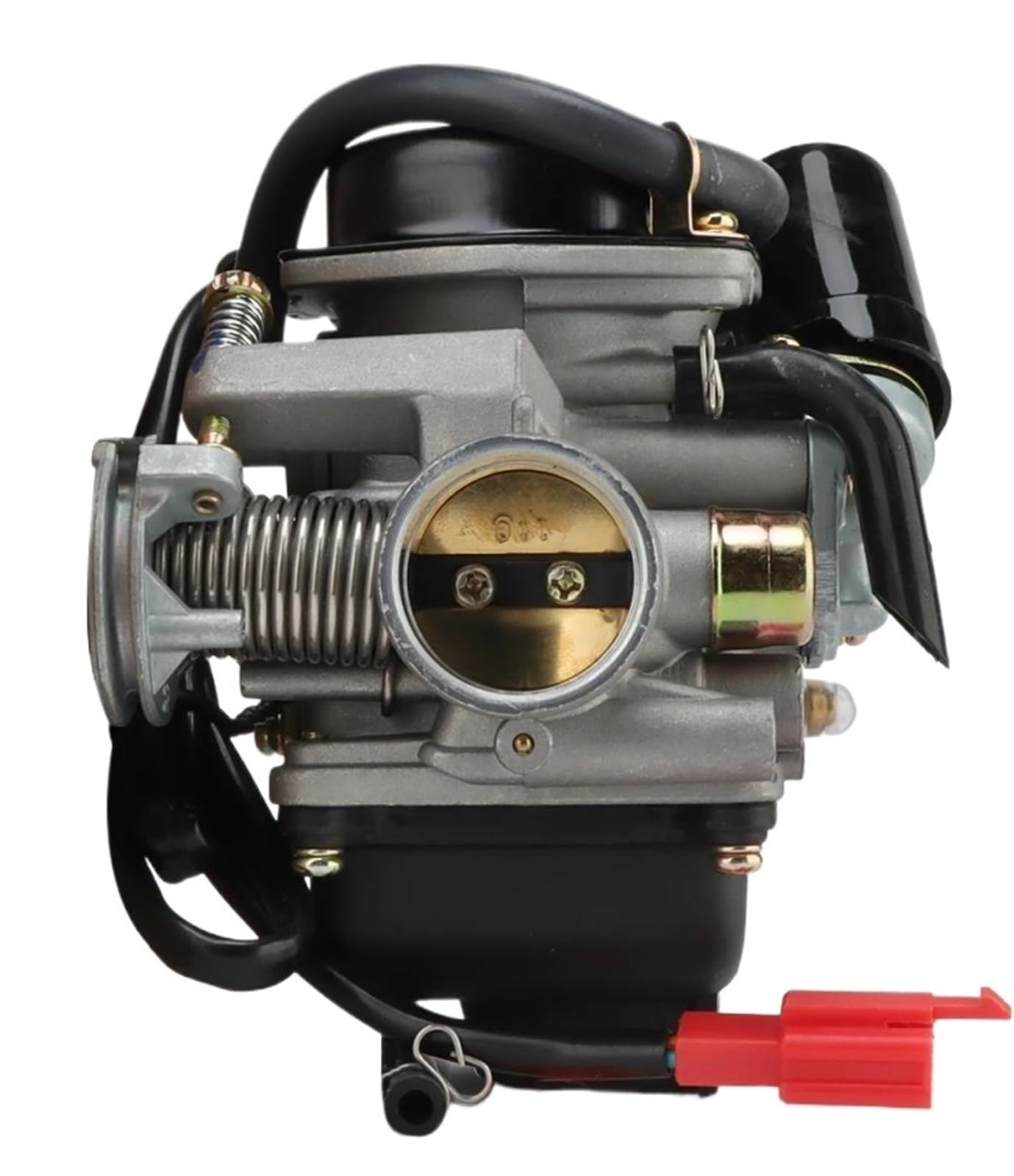 Carburador Motocicleta Power Jet Carburador PD para GY6 Motocicleta Motor 125cc 150cc con Válvula Drenaje Metal Carburador Potente 24mm