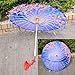 Produktbild TMUmbrella T-M Silk Regenschirm Anime Frauen Fotografie Prop Antike Tanz Quasten Regenschirm Transparent Japan Papier Hochzeit Parasol (Color : Purple Blue)