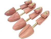 Cedar Elements Women's Aromatic Red Cedar Shoe Trees 2-Pack Medium - Split Toe Overhang Heel Absorbs Moisture Maintains Shape Sizes 5.5-8.5