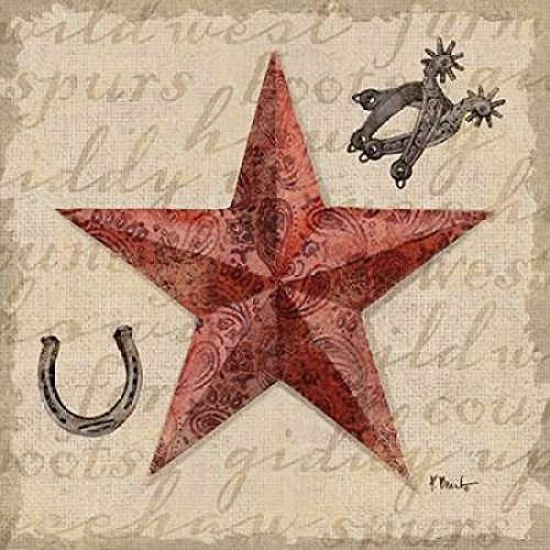 Paul Brent – Bandana Barn Star I Artistica di Stampa (60,96 x 60,96 cm)