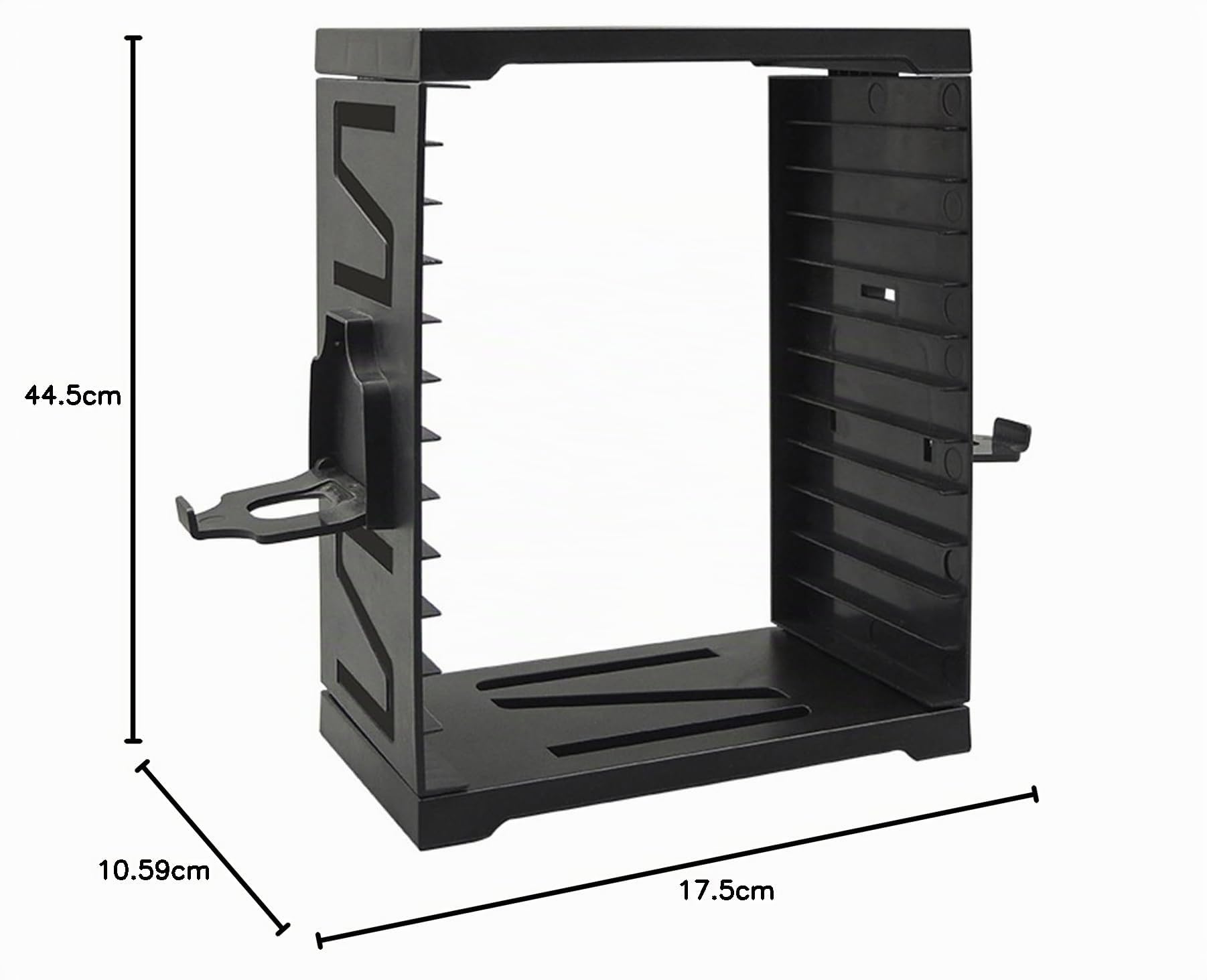 Torre di archiviazione universale per gioco e dischi Blu-Ray, scaffale per PS5/PS4/Xbox Series X/Xbox One/NS, con 24 gioco e 4 supporti per controller