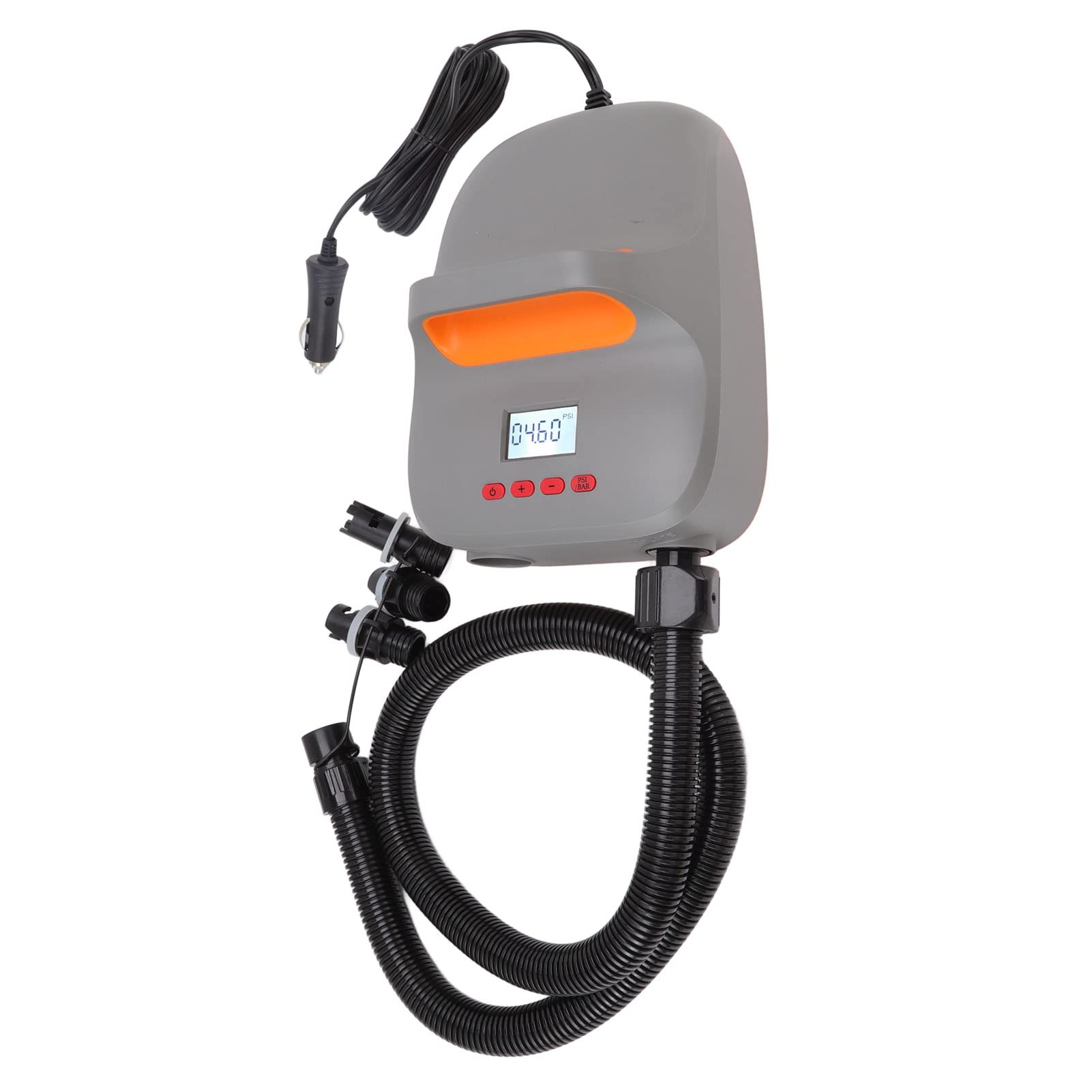 Pompa ad aria ad alta pressione, 20 PSI, gonfiatore elettrico per paddleboard e gommoni, 140 W, 12 V DC, pompa portatile