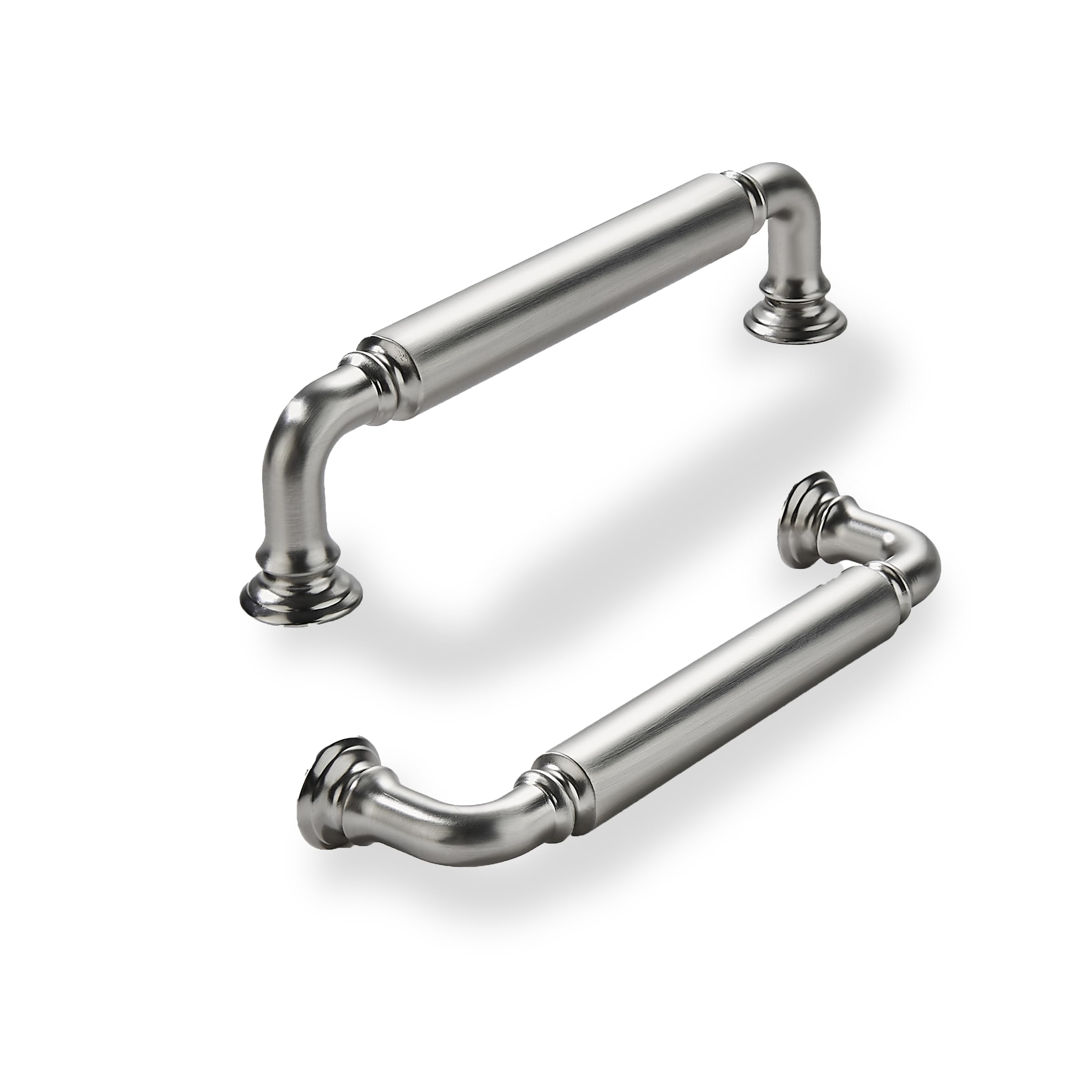 KHTUMEWARE-80279 Brushed Nickel Cabinet Pulls CTC 4 in (102 mm) 10-Pack