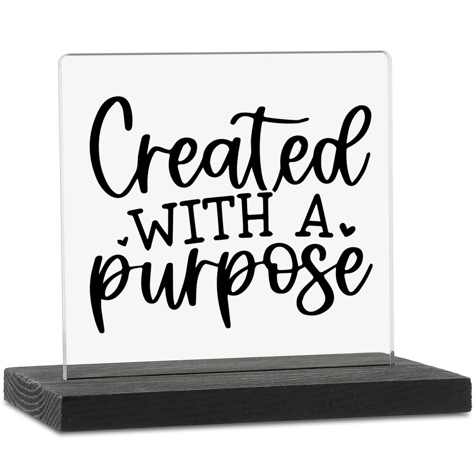 Bible Verse desk decor, Scripture Plaques, Christian Desk Decor for Women, Christian Plaques With Bible Verses, Acrylic Christian Gifts for Women Desk Accessory Decorative Signs ZBB29