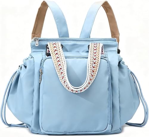 Bolsa organizadora de viaje multifuncional para mujer, mochila de pañales, bolsa esencial para uso diario, 15 bolsillos con gran capacidad para