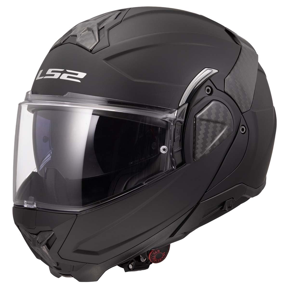 LS2 Helmets Advant II Modular Motorcycle Helmet W/SunShield (Matte Black - Large)