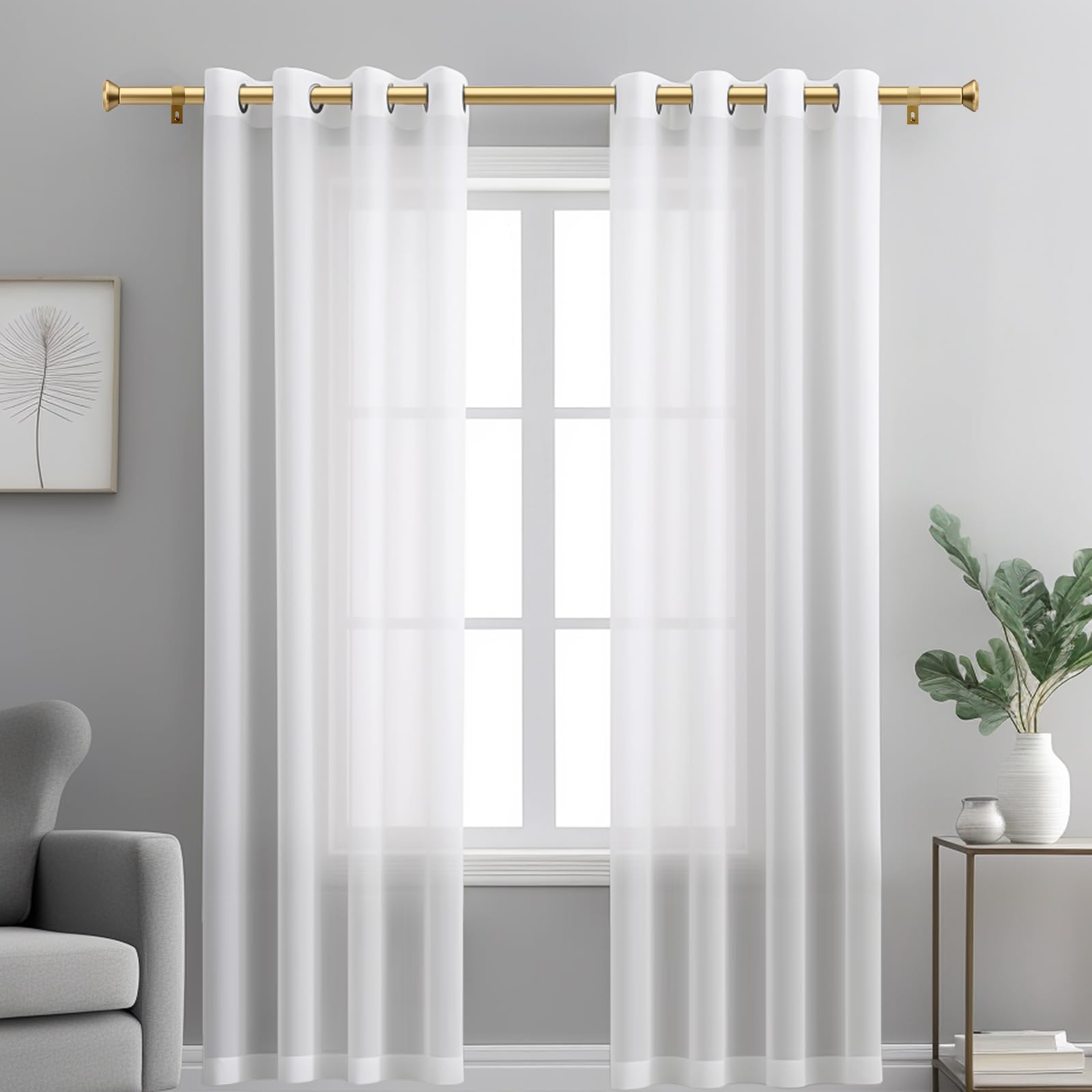 Bastoni Per Tende Resistenti Per Finestre Da 182 A 364 Cm, Aste