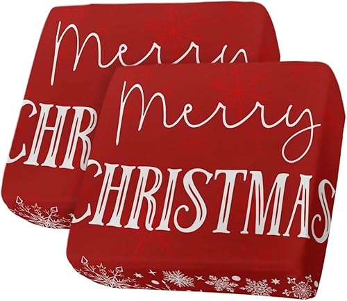 Miniatura 51 de Fundas de cojín para sofá de Navidad con diseño de muñeco de nieve rosa, funda elástica para sofá con parte inferior elástica, fundas de sofá