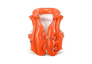 Kids Inflatable Swimming Vest (3-6 Years) – Triple Air Safety, Comfy Fit & Secure Buckles Swim Trainer Jacket with Headrest for Toddlers & Young Kids Perfect for Pool & Beach Fun