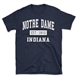 Notre Dame Indiana Classic Established Men's Cotton T-Shirt