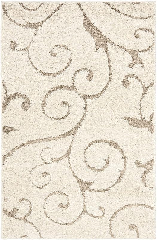 Image of F & B Rugs Luxurious Luck high Density Thick & Soft Shaggy Carpet Microfiber 2 Inch Pile Height 10 x 13 feet