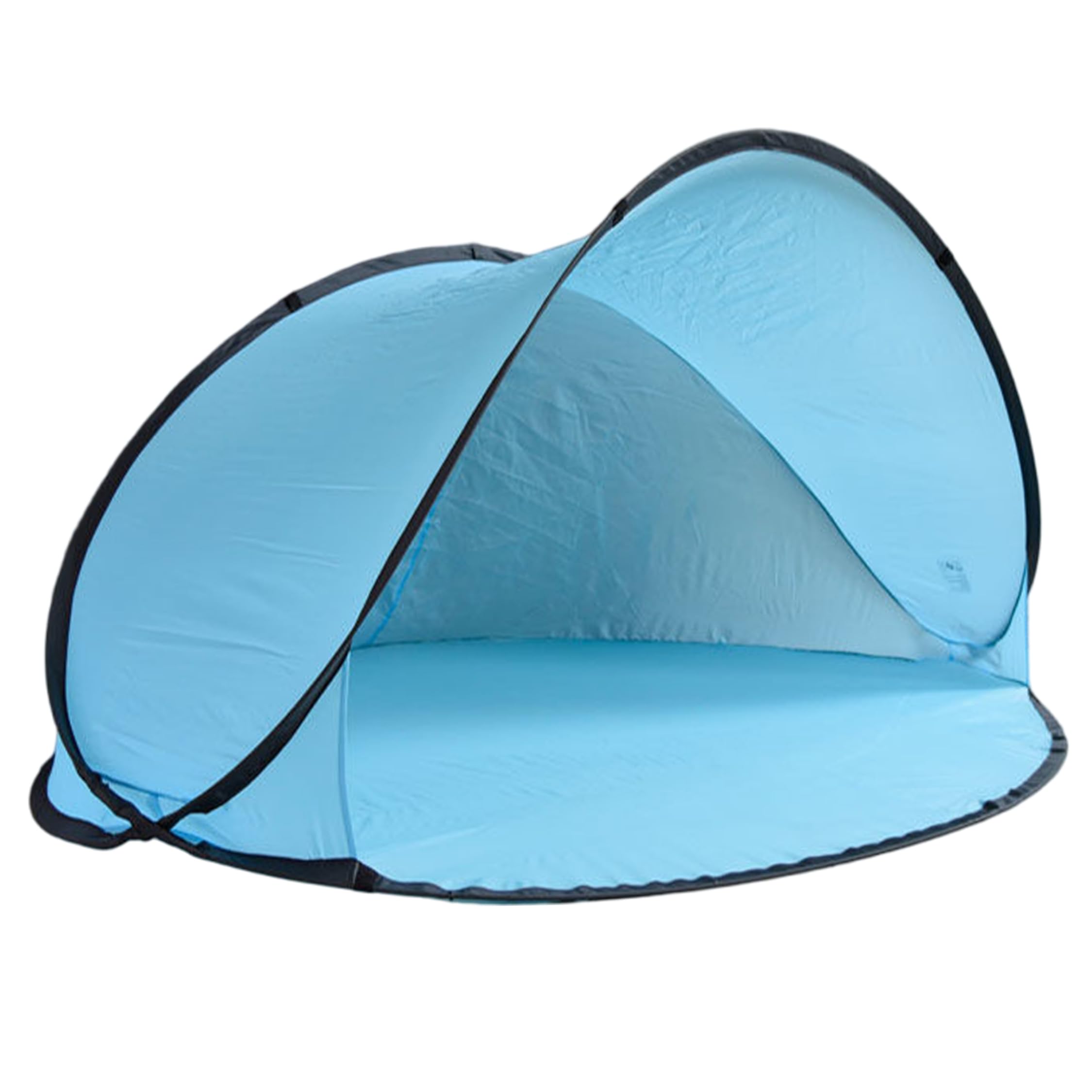 Tente de Plage portative, abri Solaire de Tente Plage portative Pliable, Pare-Soleil léger à Ouverture Automatique pour l'extérieur, Bleu