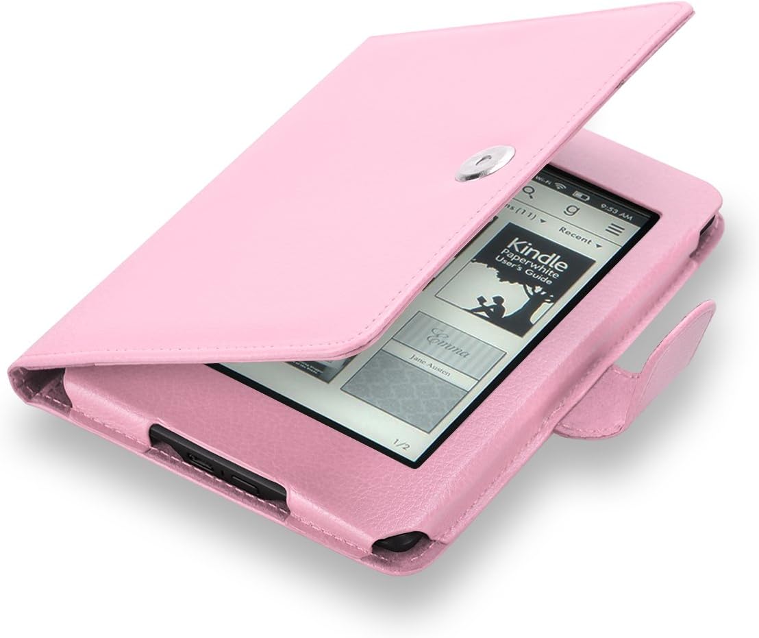 Elsse for Kindle 6" Glare Free - Folio Case Cover for Kindle (7th Generation), Light Pink - Will not fit Previous Generation Kindle Devices