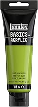 Liquitex 8870064 Basics Acrylic Paint, Pigments for Single Pigments, Lightfast, Durable, Satin Finish, 118 ml Tube - Light Olive Green