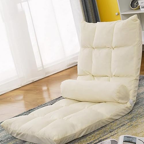 Miniatura 4 de plplaaoo Silla de sofá plegable con respaldo de suelo, sofá de piso, sofá plegable, sofá de piso individual, balcón de piso pequeño, sofá de