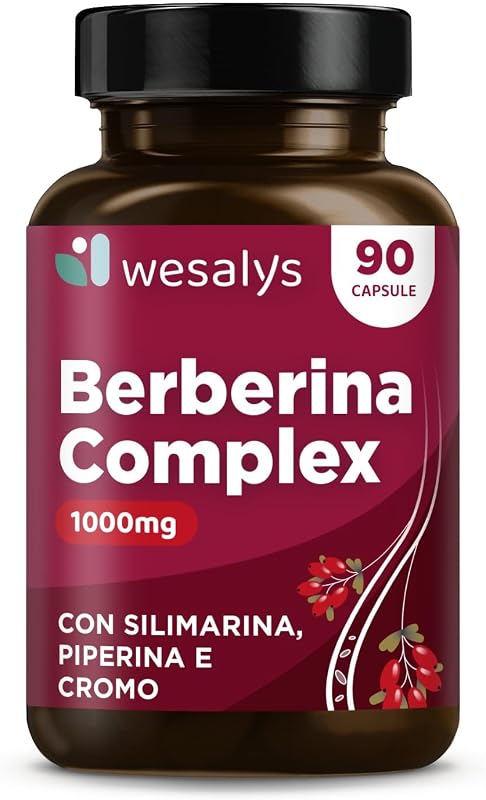 Berberina 1000mg pura alto dosaggio, Berberina Hcl