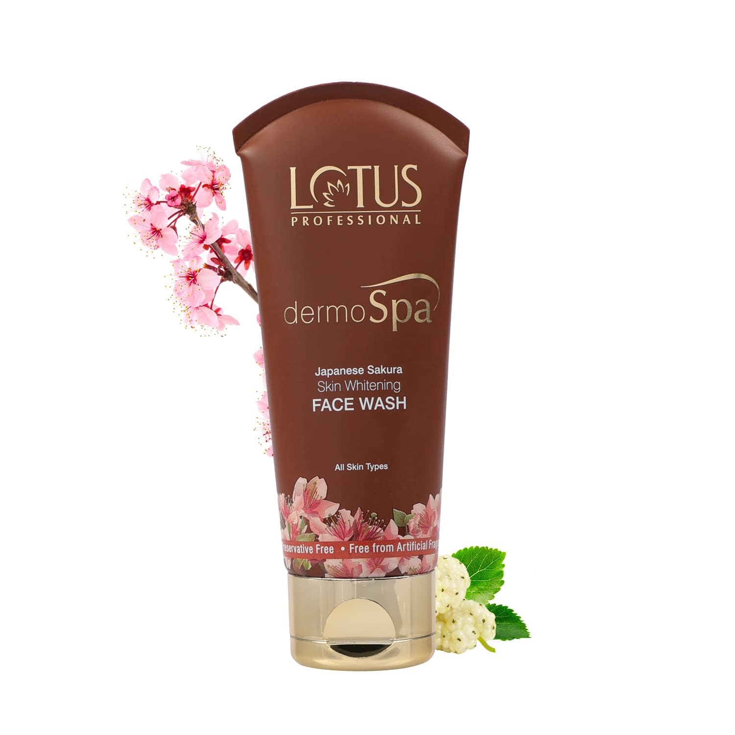 Lotus Herbal Professional Dermo Spa Japanese Sakura Skin Whitening Face wash, 80g