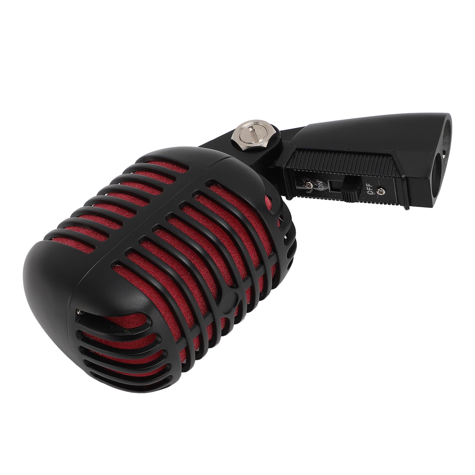 Zunate Micrófono Vintage Micrófono Vocal Dinámico Retro, Estante Giratorio Autotensor de Aleación de Zinc para Escenario KTV, Dinámico Cardioide Clásico para Grabación de Canto (Black)