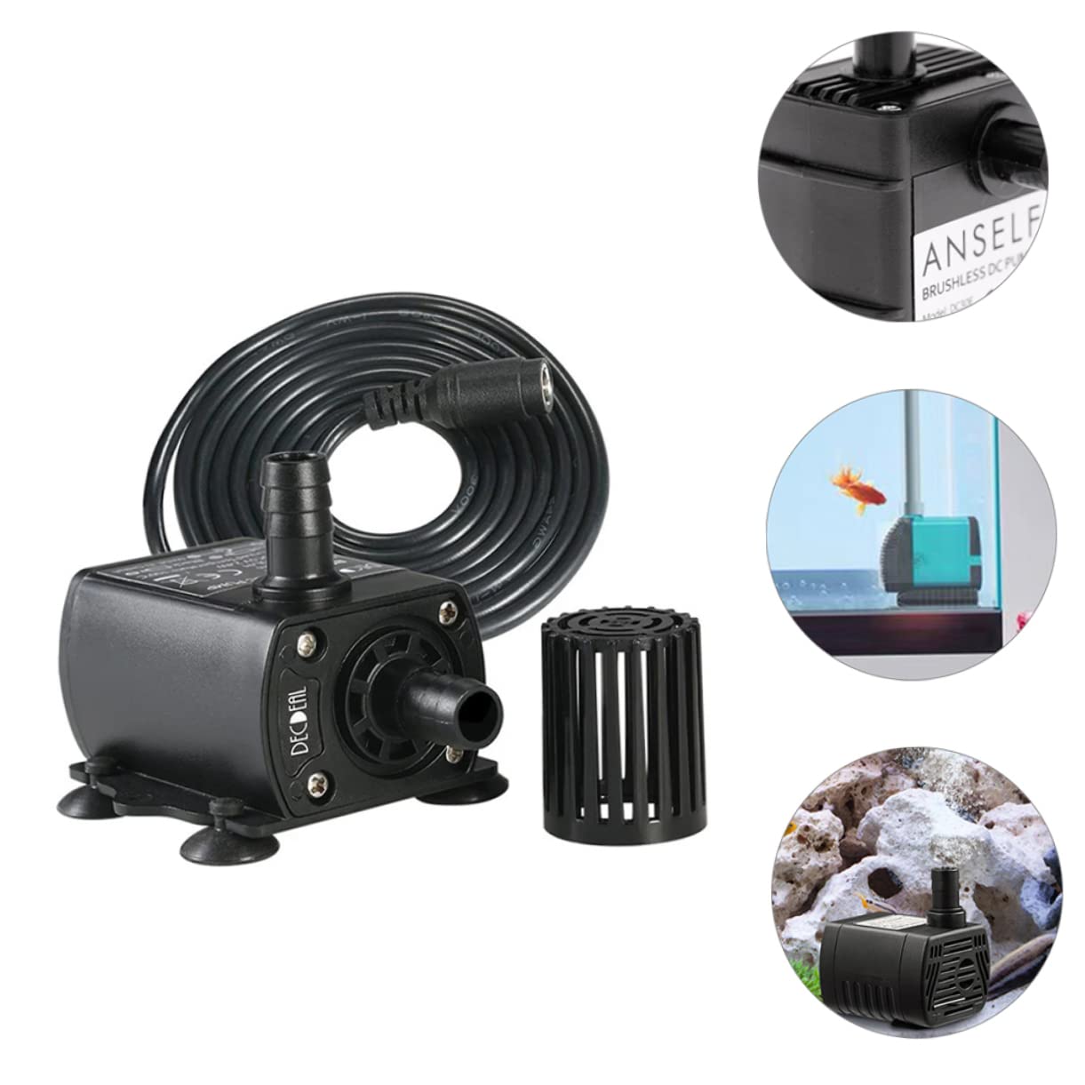 minkissy 3piezas Mini Bomba De Agua Dc Sumergible Para y Bomba Silenciosa De Circulación Para Enfriamiento De Peceras y Hidropónicas