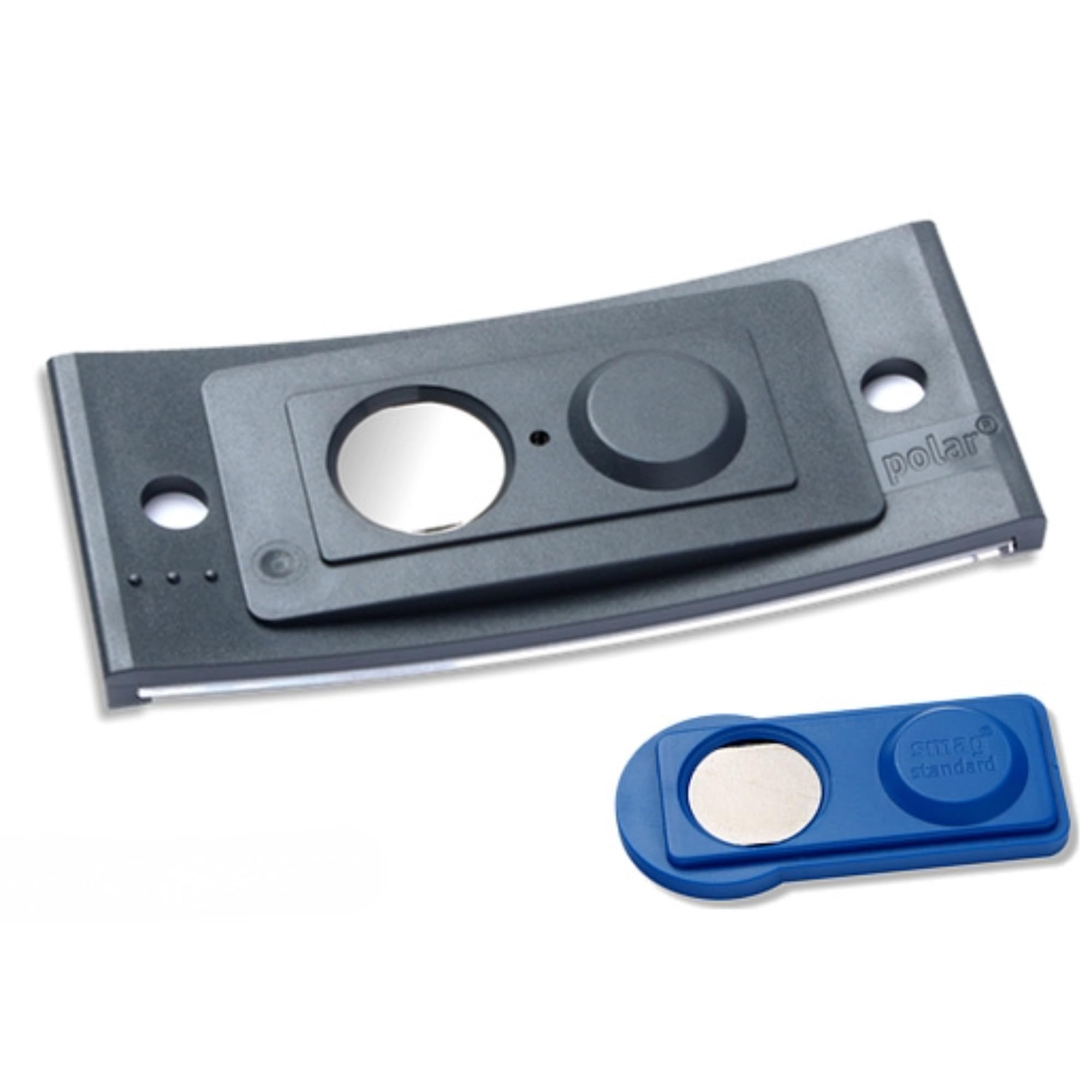 20 Stück Namensschilder mit Magnet zum Selbstbeschriften (Anthrazit, L (80x34mm))