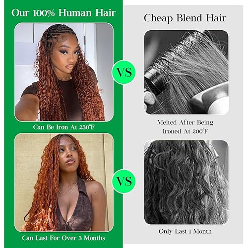 Miniatura 3 de Extensiones de cabello humano a granel para trenzar, sin trama, para trenzar, 24 pulgadas (3.53 onzas (3.53 oz (1 paquete2 paquetes)) 100% sin