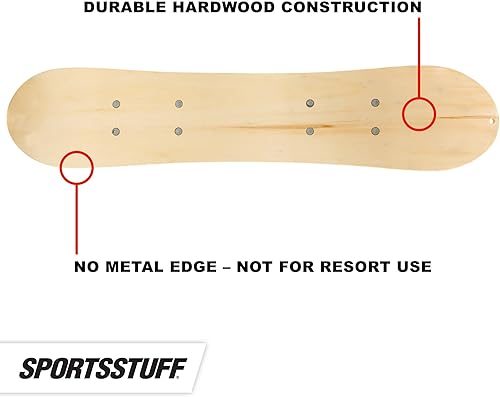 Vista 14 de SportsStuff Snow Ryder - Tabla de snowboard de madera dura, para principiantes, varios tamaños