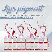 Vista 3 de All in Beauty Pigmento de labios profesional, pigmentos para maquillaje permanente, pigmentos para coloración de labios permanente, vegano