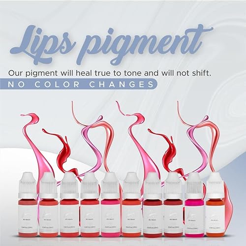 Miniatura 3 de All in Beauty Pigmento de labios profesional, pigmentos para maquillaje permanente, pigmentos para coloración de labios permanente, vegano para