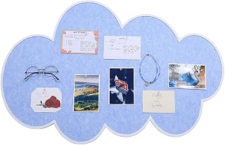 1 Stück Niedliche Pinnwand Für Die Wand 90x60cm Große Selbstklebende Pinnwände Aus Wolkenfilz Dekorative Pinnwände Für Wand Büro Zuhause Fotos Notizen Nachrichten (Blau)