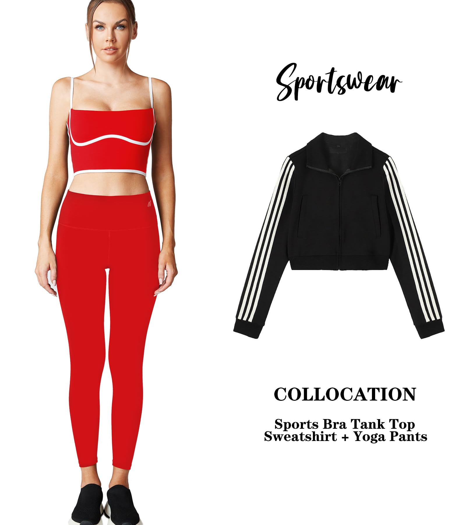 Sujetador deportivo sin mangas con tirantes delgados, acolchado, cuello cuadrado, doble capa, para entrenamiento, fitness, ombliguera básica