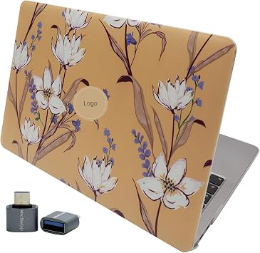 McStorey MacBook Air M1 K l f  13  n  A2337 A2179 A1932 Uyumlu Sert Kapak Hard Case Koruyucu K l f MacBook Air 13  n  K l f   izilme ve Darbe Koruyucu  i ek Desenli Mat Bask l  Sar