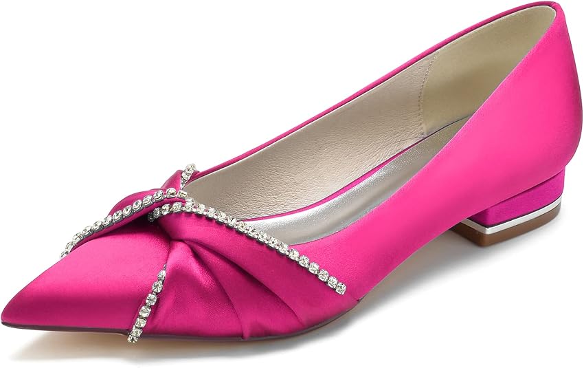 Scarpe Da Sposa Eleganti Con Punta A Punta E Strass – Perfette Per Matrimoni, Serate E Balli