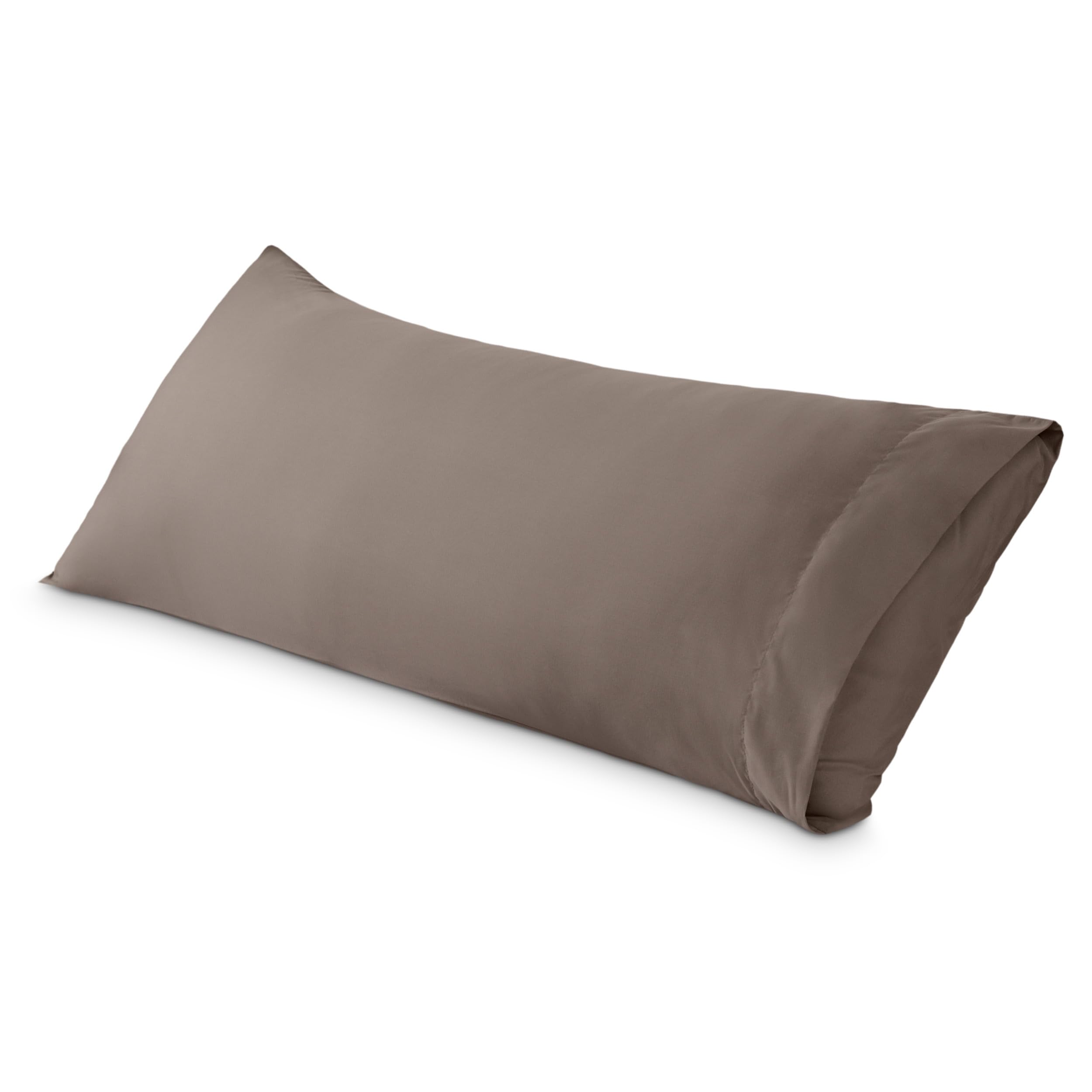 Bare Home Body Pillow Cover Envelope (20"x54", Taupe)