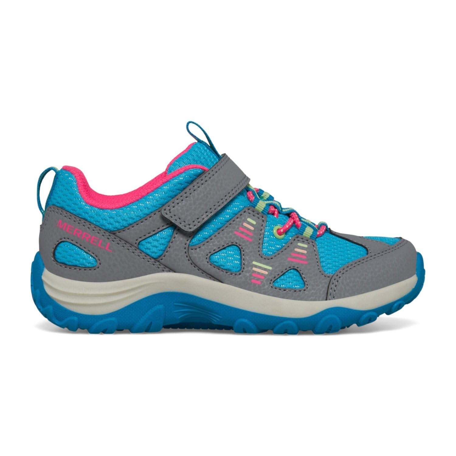 Merrell Tenis unisex para niños Trail Chaser 2, Gris/Turq/Multi, 36 EU