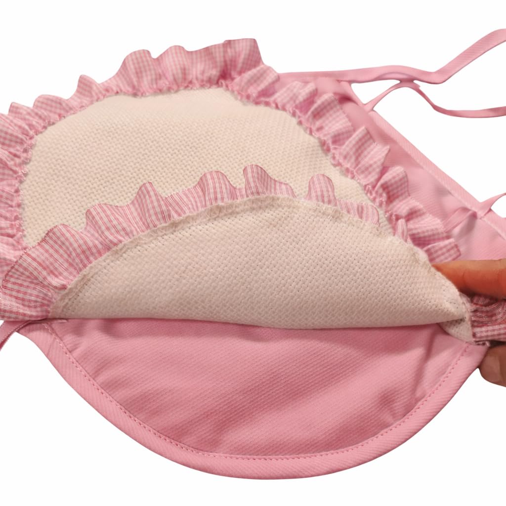 COCCARDA NASCITA MONGOLFIERA CON ORSETTO ROSA
