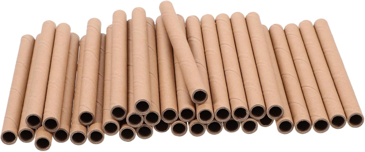 Happyyami 200PCS Craft Paper Tubes for DIY Beehive Building Honeycomb Filling Materials Insect Bee House Supplies