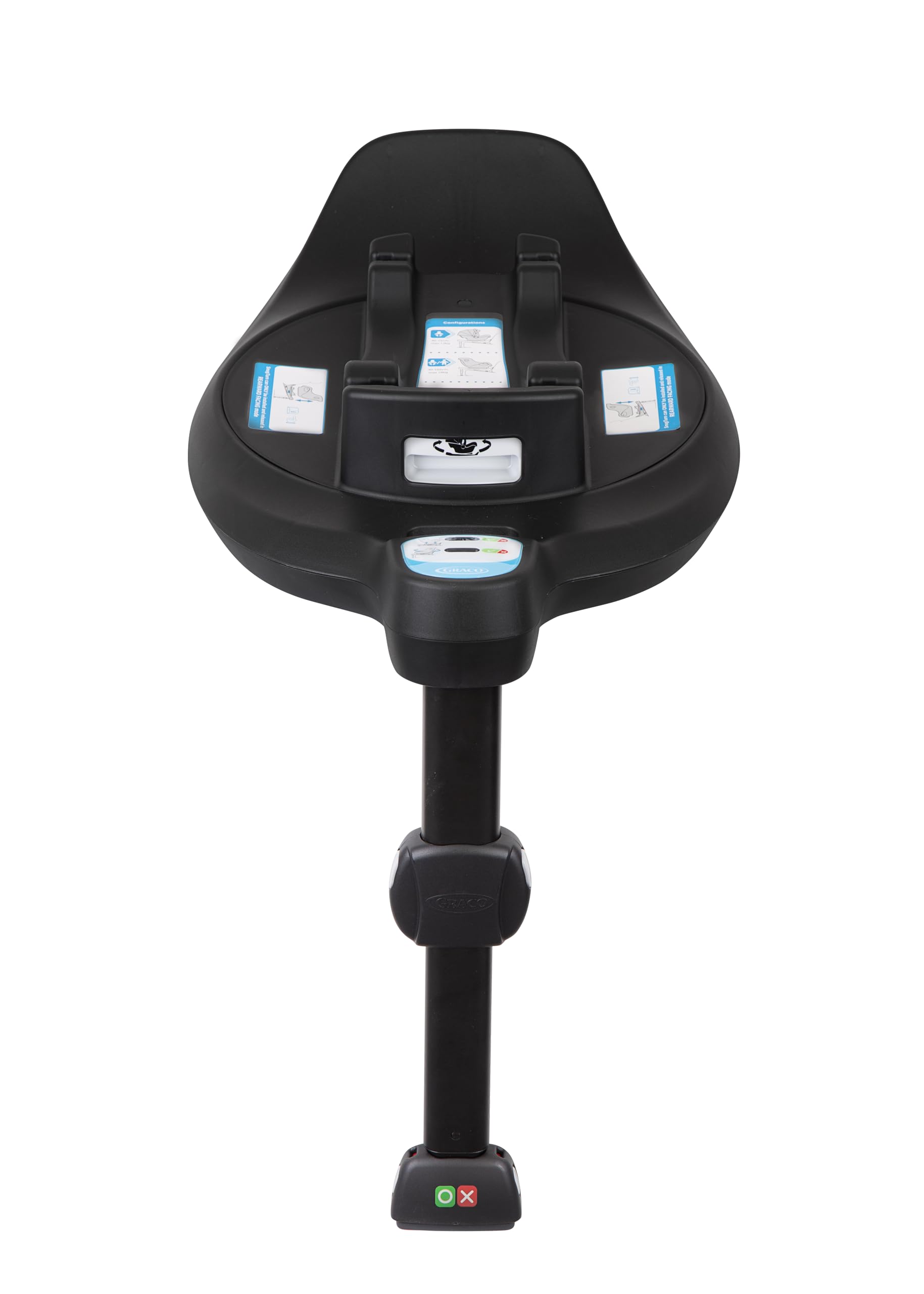Graco SnugTurn™ i-Size R129 Base ISOFIX-Basisstation, Black | Um 360° drehbare ISOFIX-Station mit ausklappbarem Stützfuß für Babyschale Graco SnugLite™ und Kindersitz Graco SnugGo™
