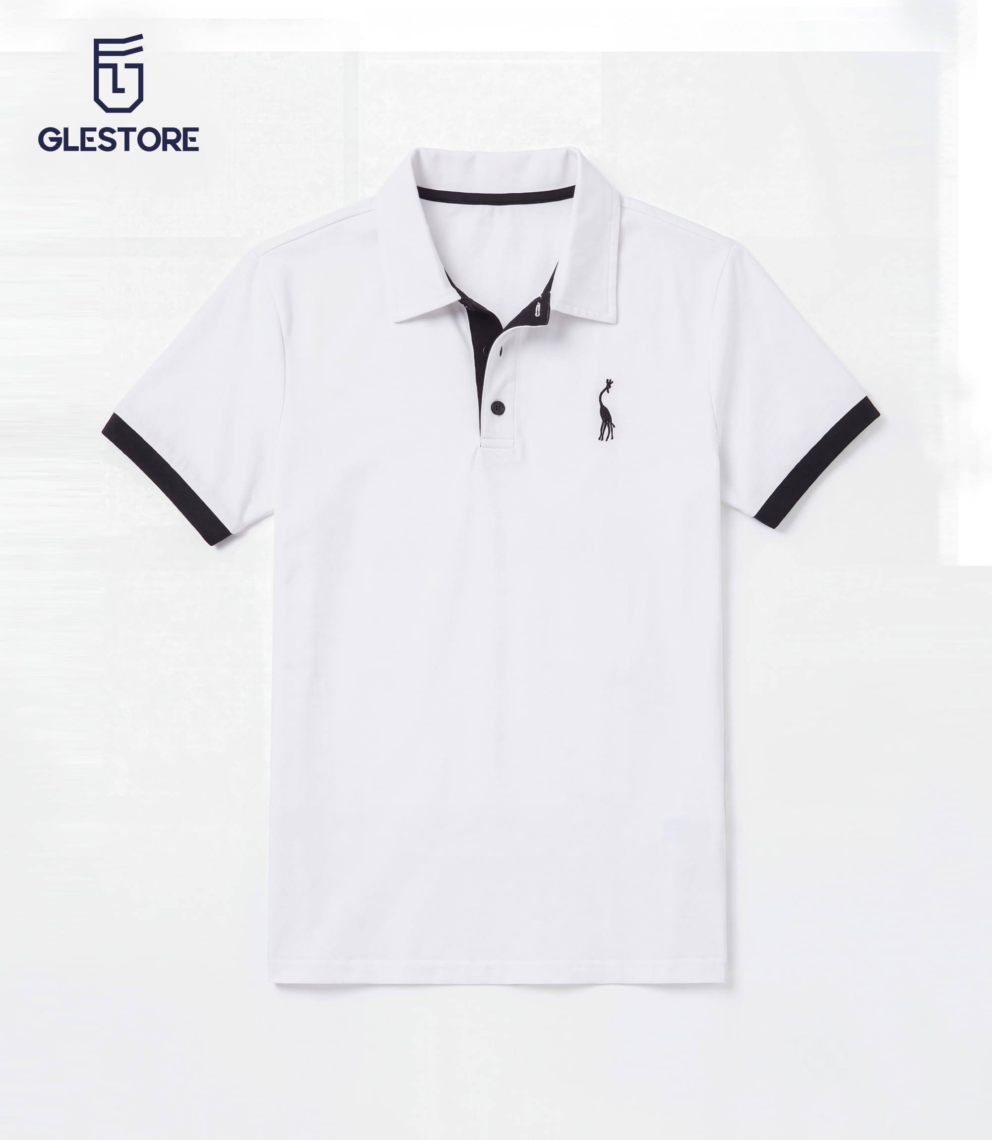 GLESTORE Polo Homme T Shirt Manche Courte Golf Tennis Casual Sport T-Shirt Coton Vetement