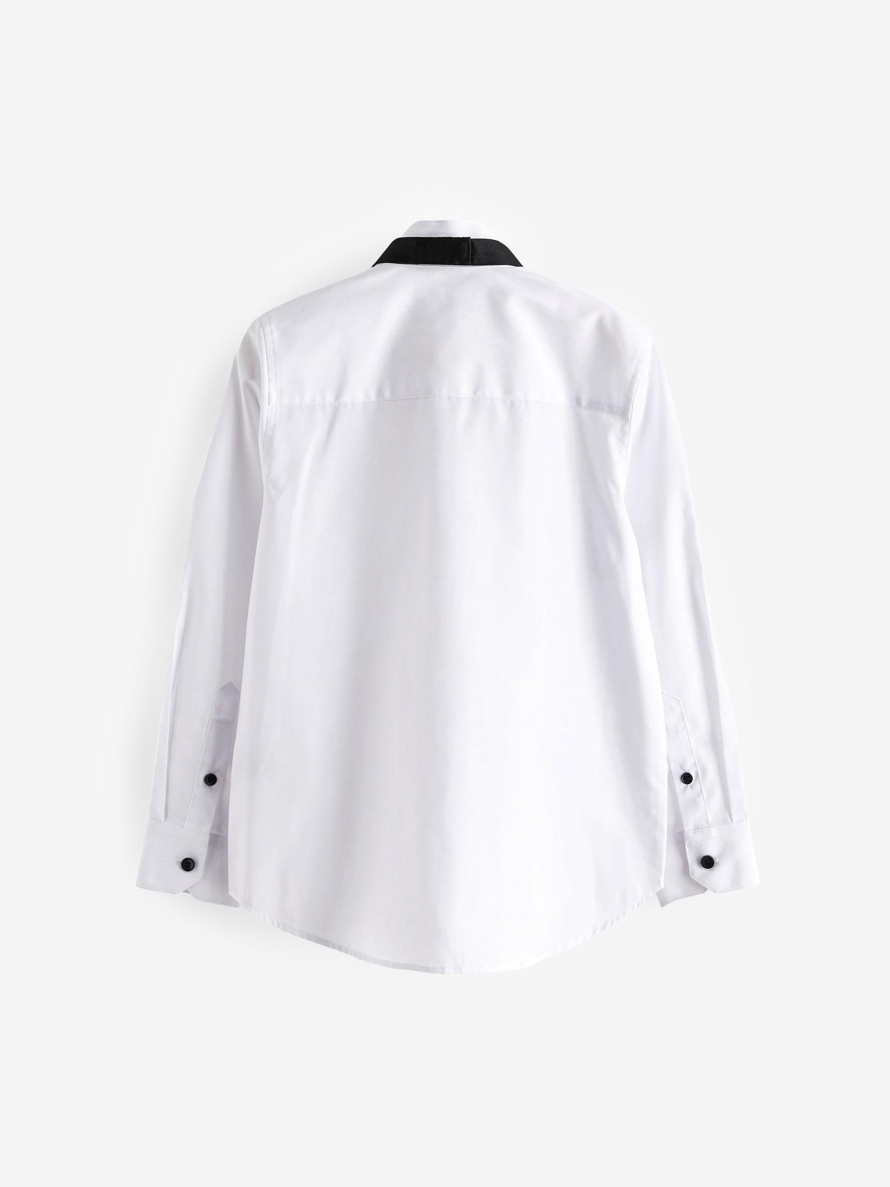 NEXT Garçon Chemise habillée à Manches Longues et nœud Papillon