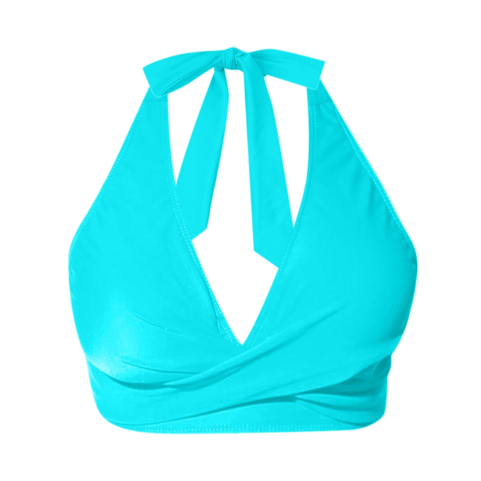 Costume da Donna Bagno Intero con Scollo a V E Copertura Totale, Donna, Reggiseno Push-Up