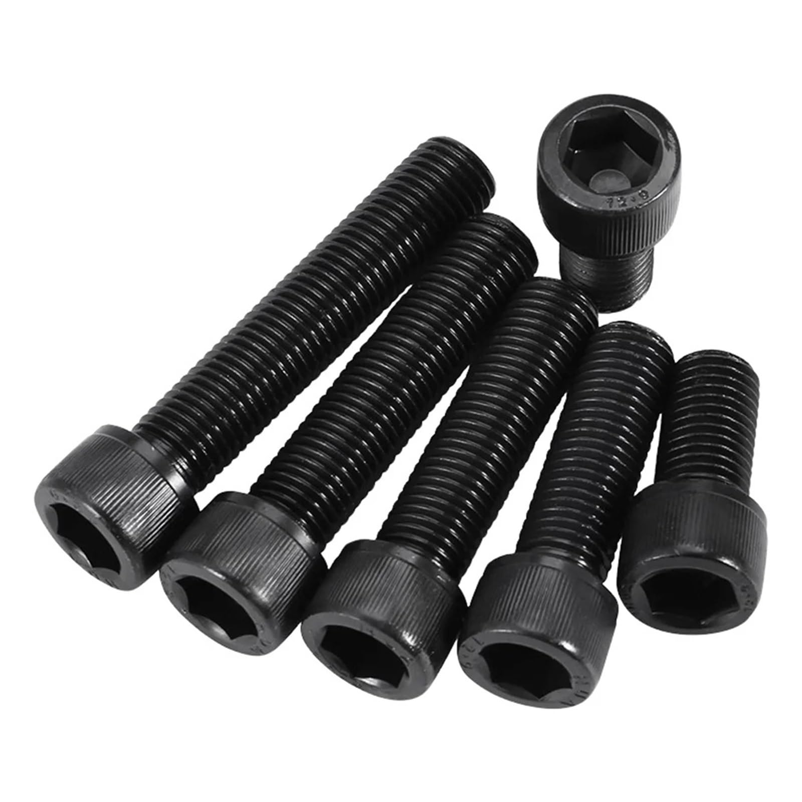 Juego De Tornillos Y Tuercas Juego de tornillos con cabeza hueca moleteada acero al carbono negro, 460 Uds., tuercas y arandelas M3 M4 M5 M6, for maquinaria