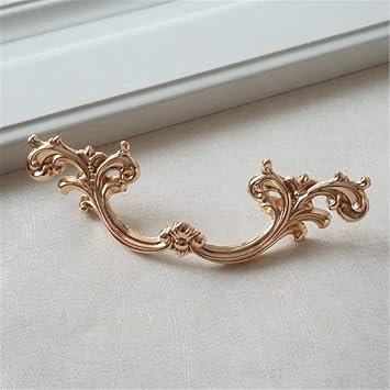 2.5 3.78 Rose Gold Drawer Pull Handles Dresser Knobs Shabby Chic Kitchen Cabinet Knob Door Hardware 64 96 mm (2.5 Hole Centers)