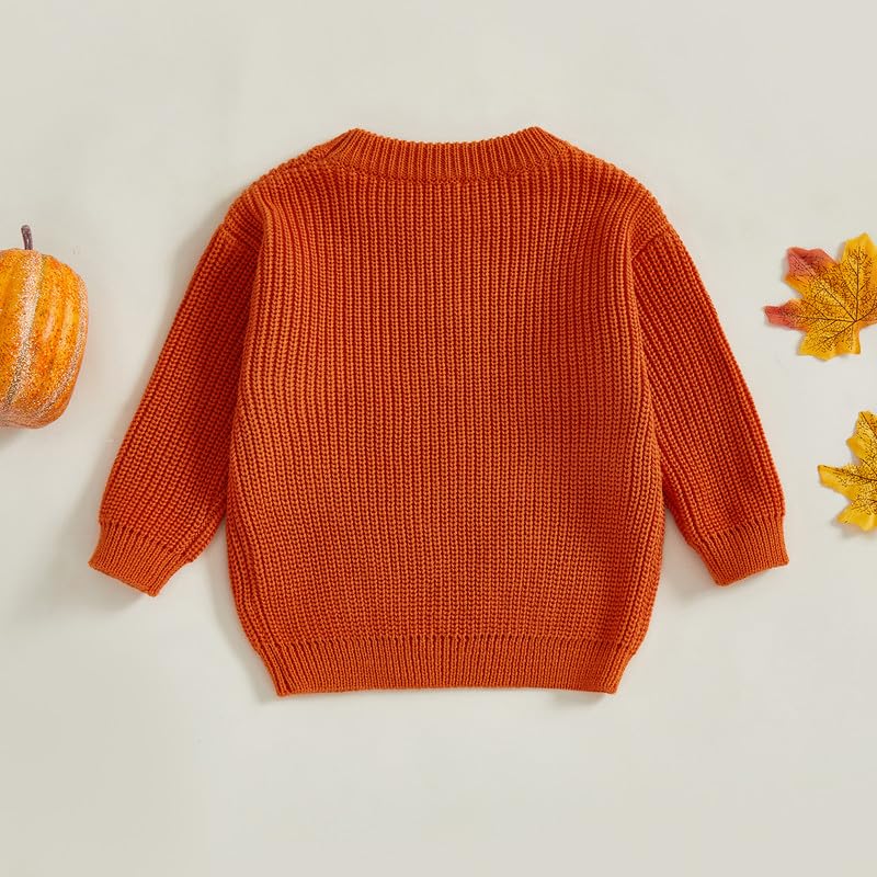My First Thanksgiving Baby Outfit Infant Girl Boy Long Sleeve Knit Thanksgiving Sweater Fall Winter Clothes2